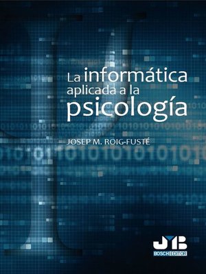 cover image of La informática aplicada a la psicología